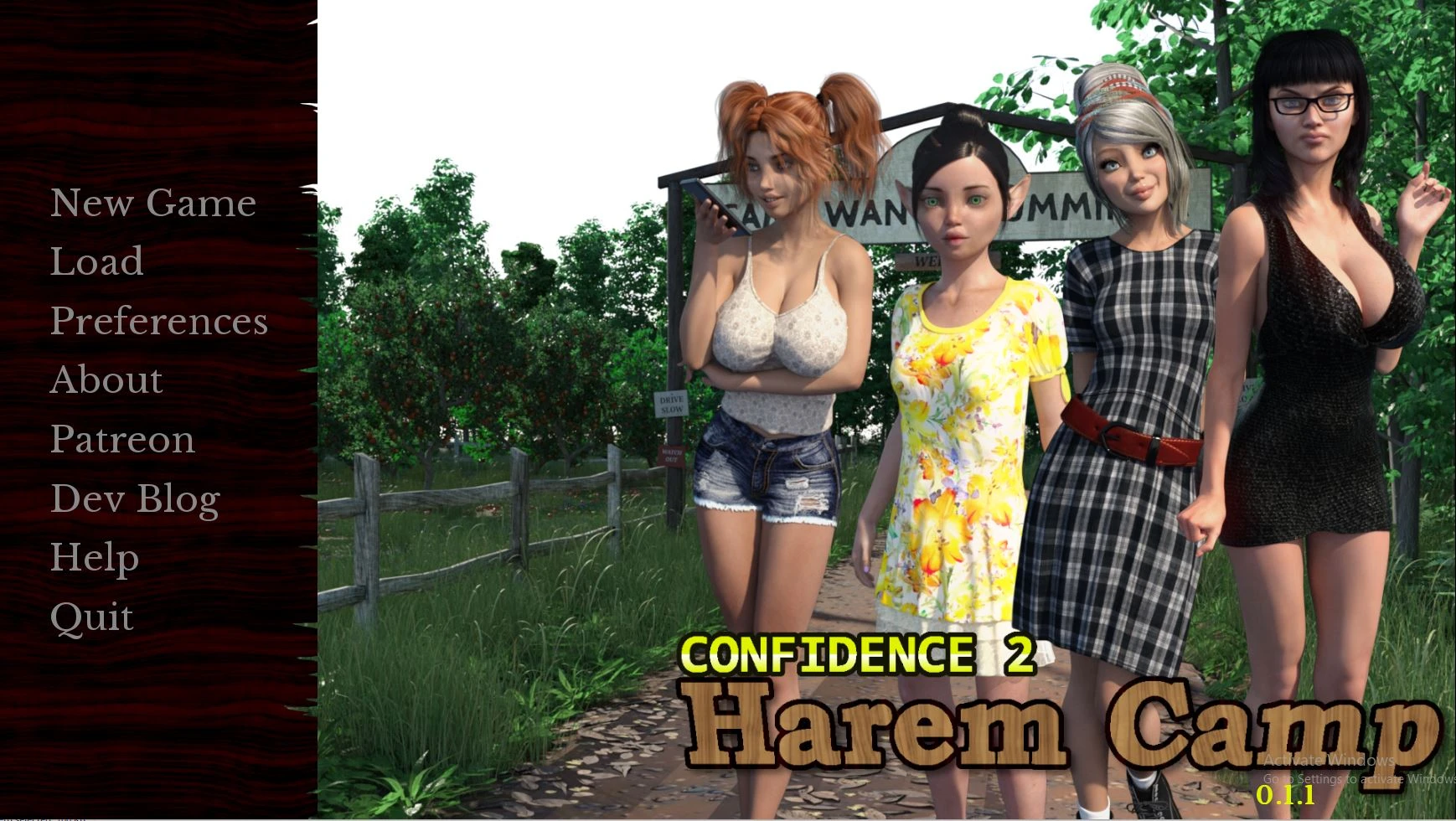 Скачать порно игру Harem Camp – New Final Version 1.0.0 (Full Game) [Dirty Secret Studio]