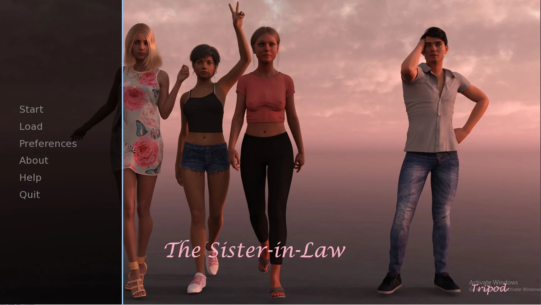 ポルノゲームをダウンロード The Sister in Law – New Version 0.05 [Tripod]